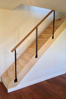 garde-corps métallique sur mesure, barreaudé, rambarde, main courante, protection anti chute, grille, deco bois métal, garde-corps brut industrielle garde-corps escalier fabrication francaise